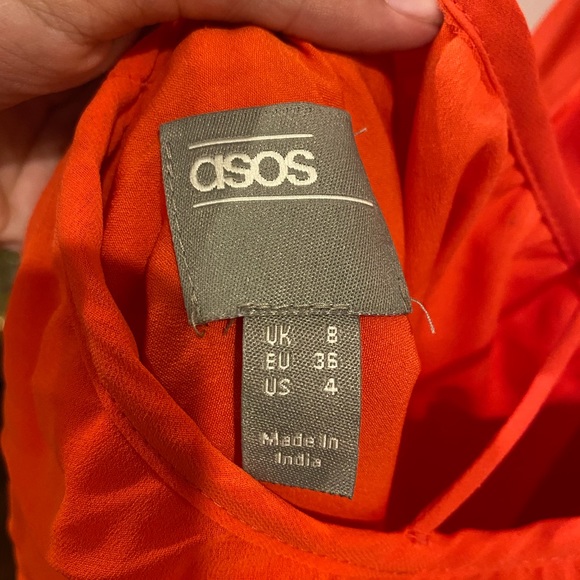 ASOS Red-Orange Cocktail Dress - Picture 5 of 5